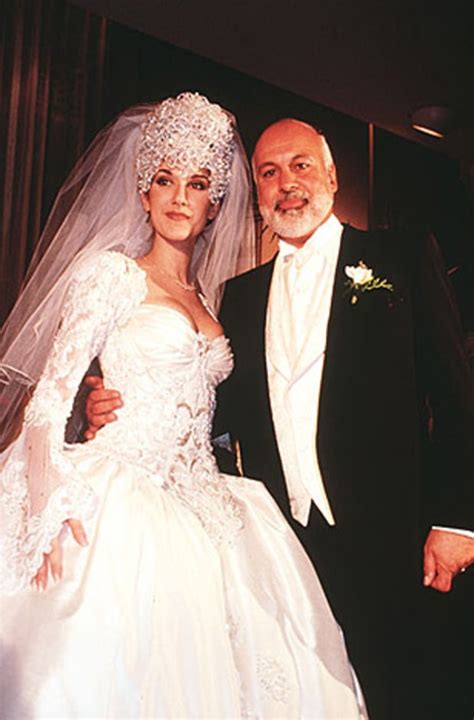 headpiece celine dion wedding dress|celine dion rene angelil wedding.